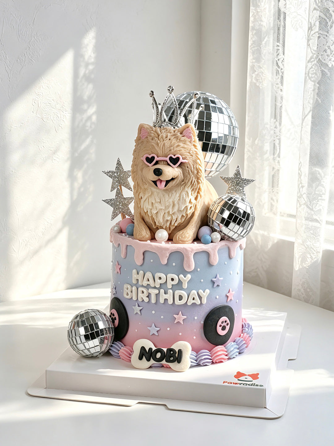 Disco Star Dog Cake（Order 1 month ahead）