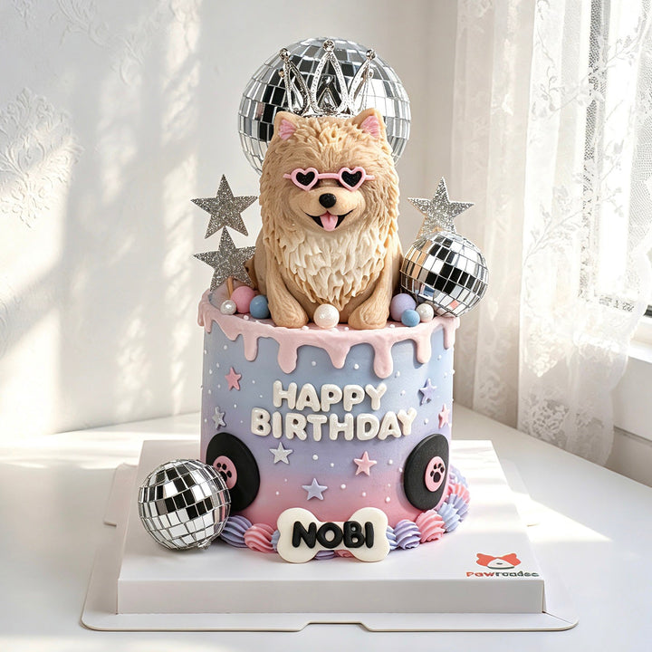 Disco Star Dog Cake（Order 1 month ahead）