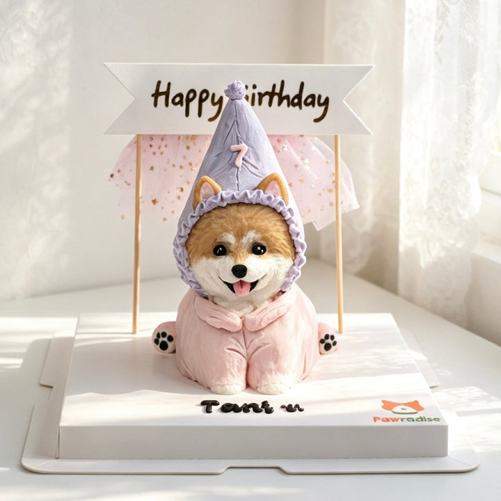 Pajama Party Dog Cake