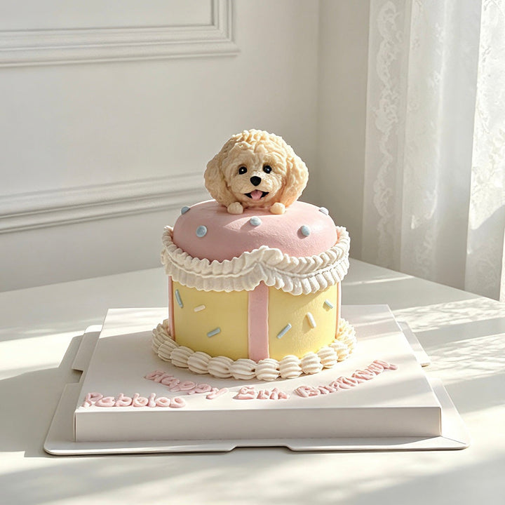 Sprinkle Circus Dog Cake