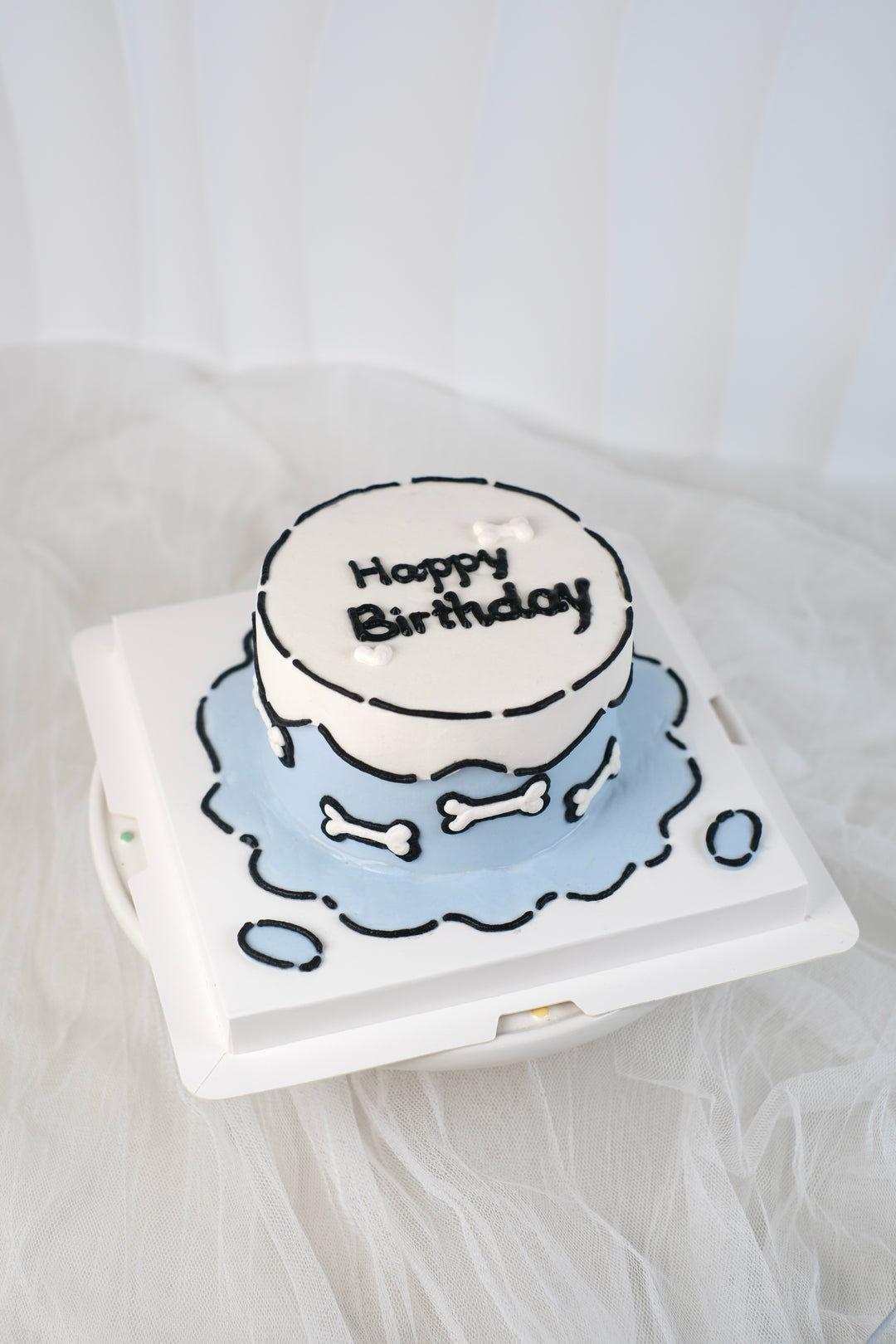 Classic Cream Dog Cake