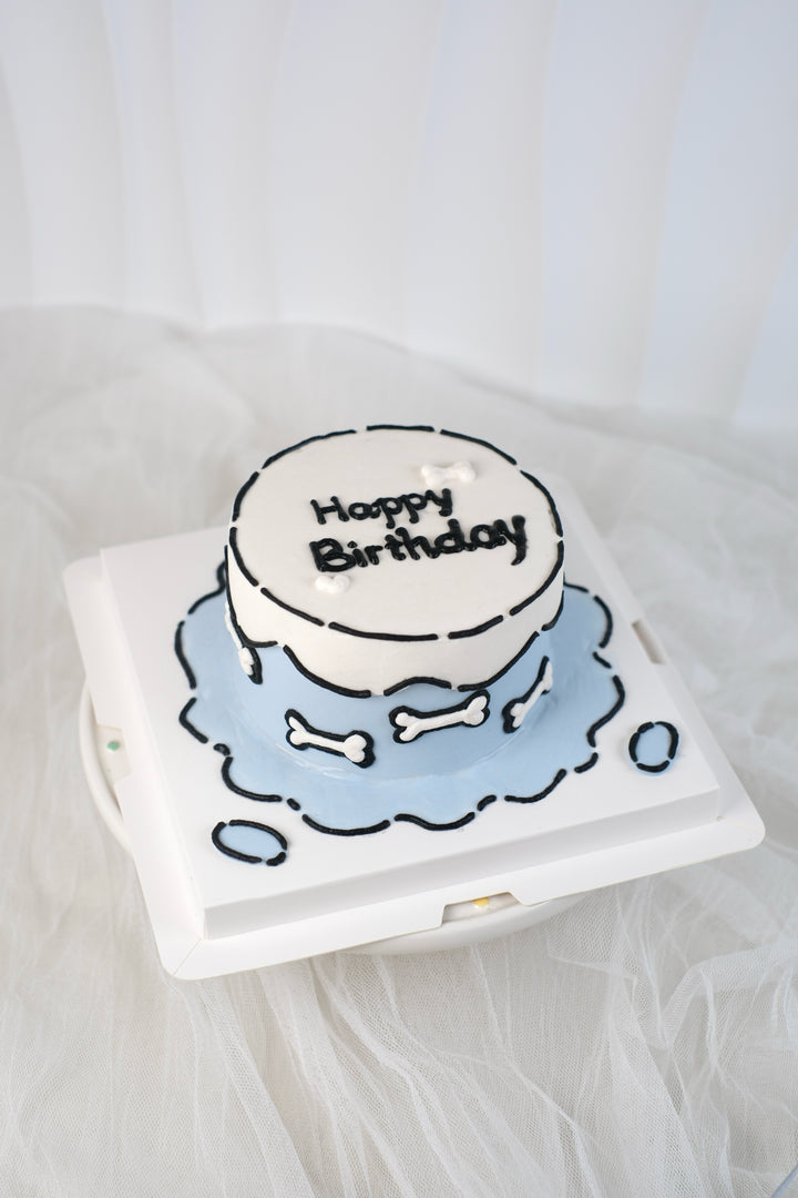 Classic Cream Dog Cake