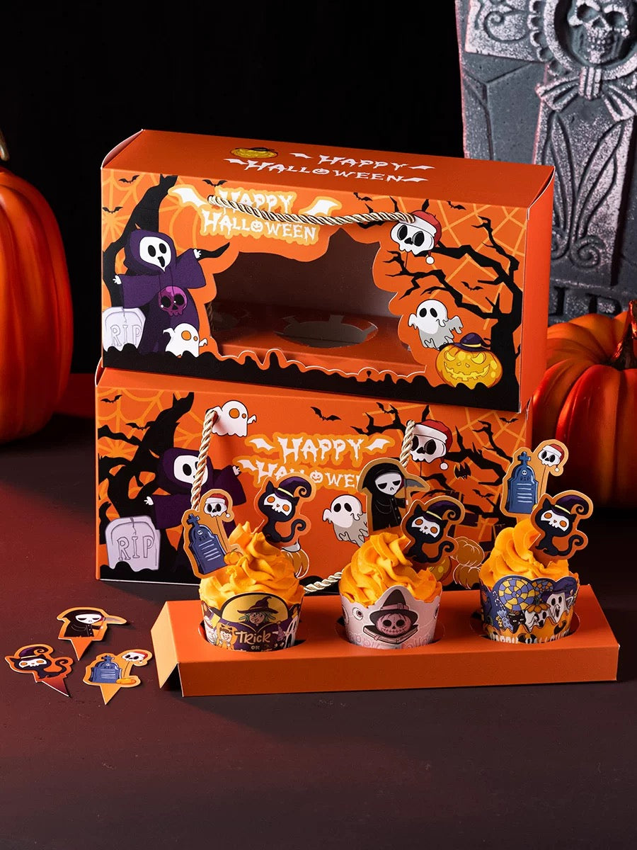 Howl-o-ween Cupcake Box