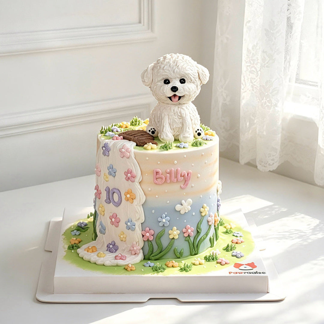 Sunny Meadow Dog Cake