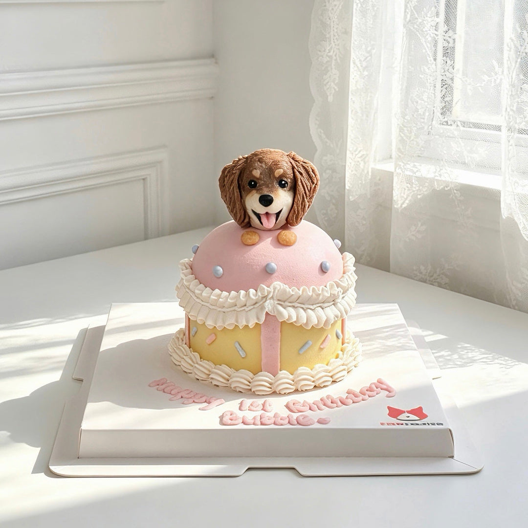 Sprinkle Circus Dog Cake