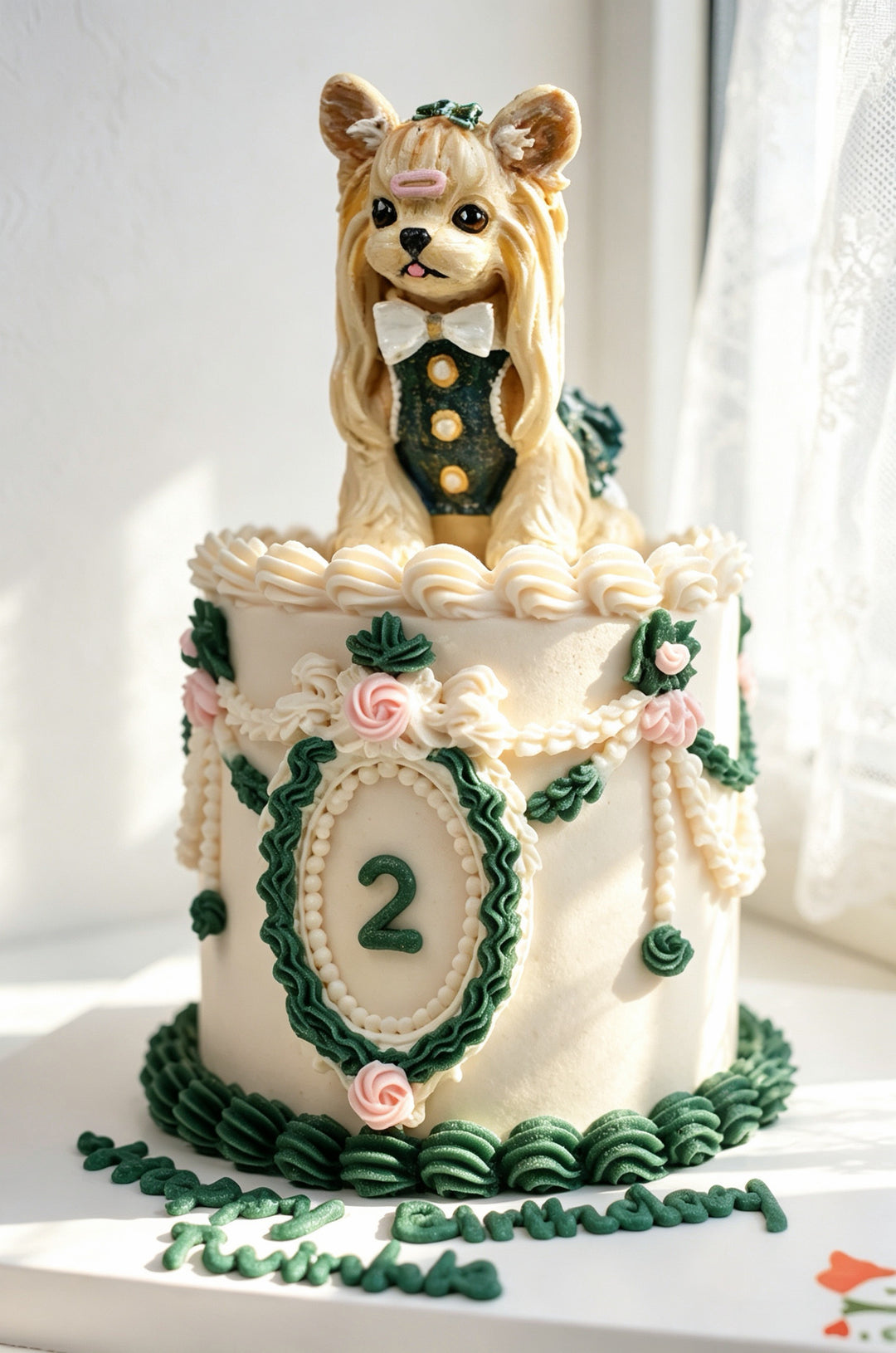 Vintage Keepsake Dog Cake