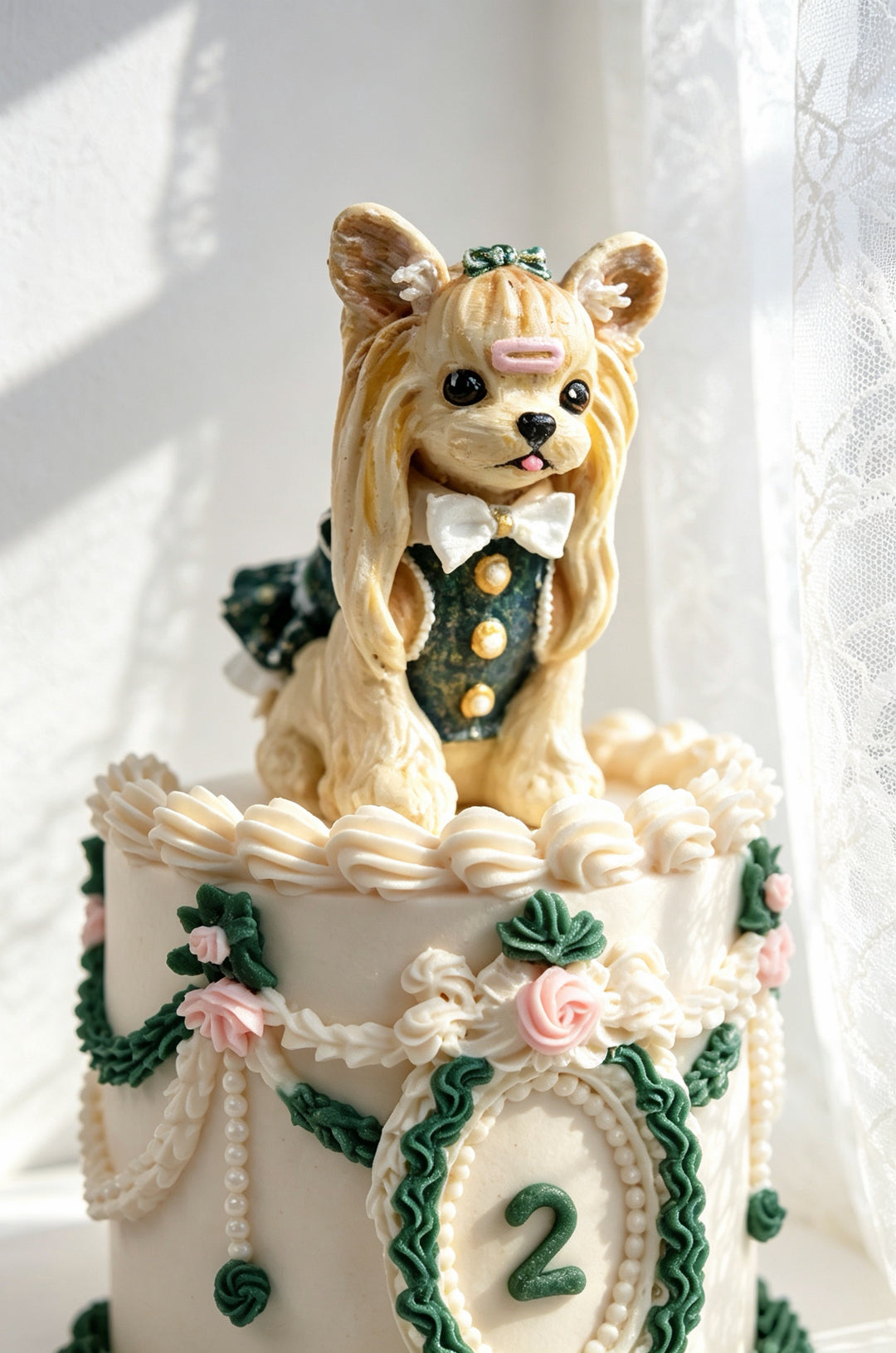 Vintage Keepsake Dog Cake