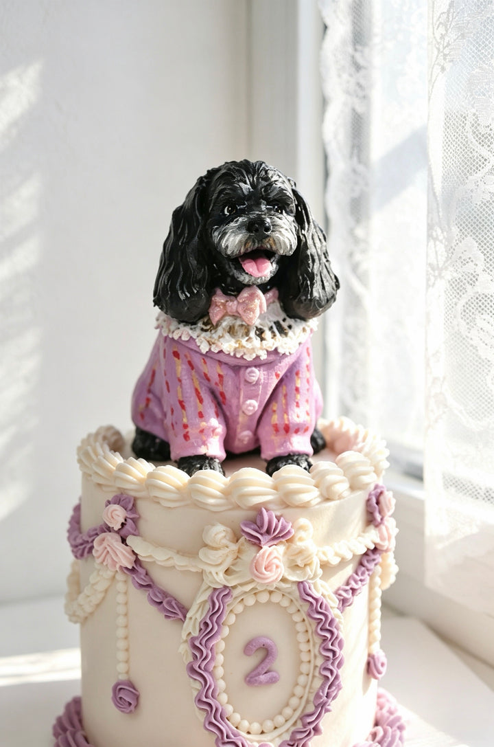 Vintage Keepsake Dog Cake