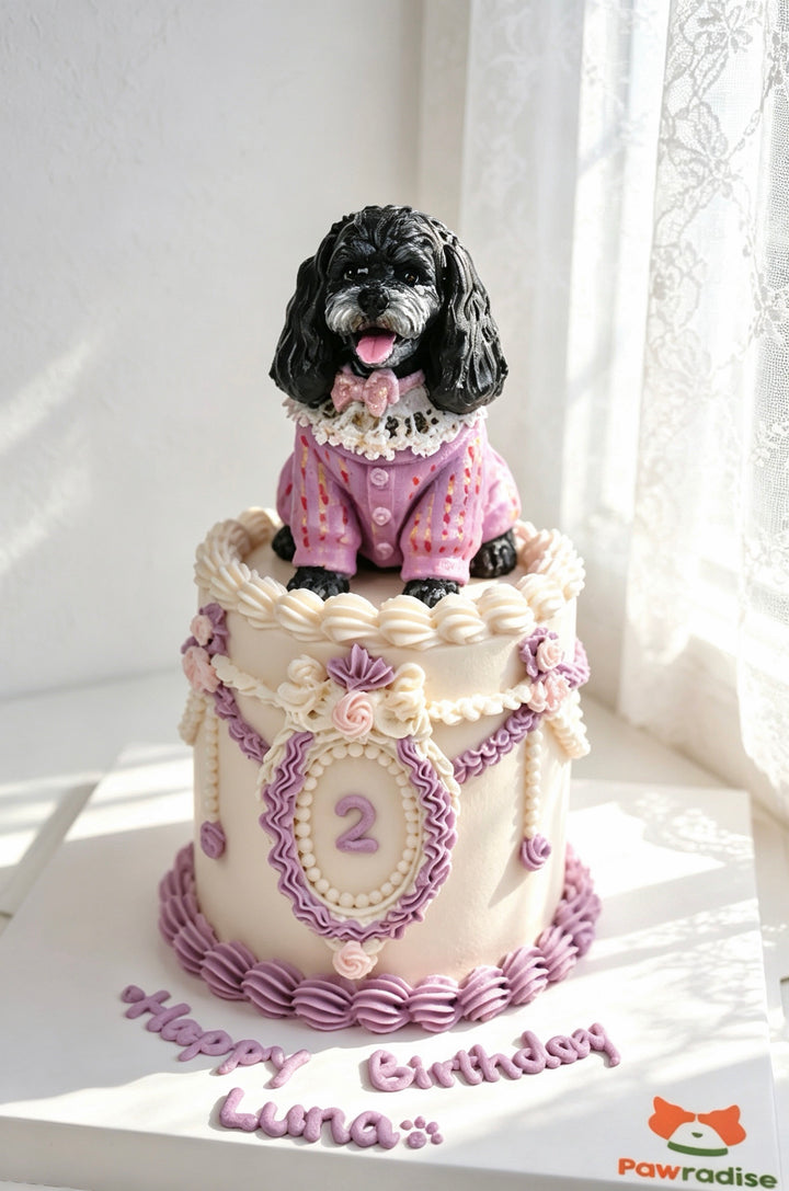 Vintage Keepsake Dog Cake