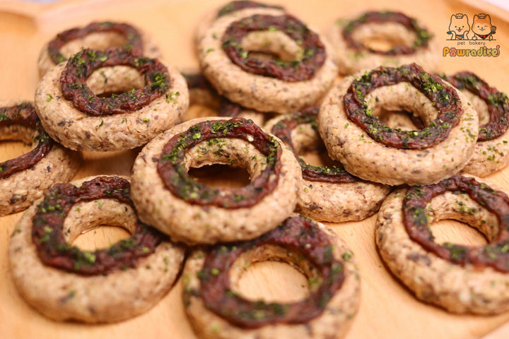 Duck and oat doughnuts